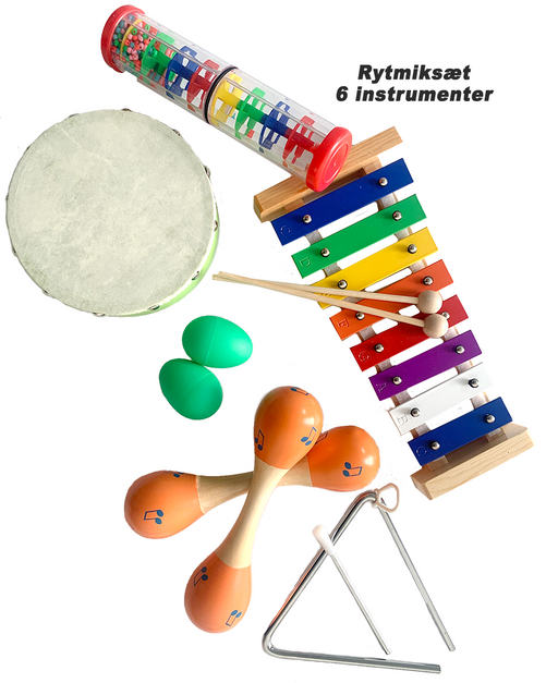 BabyBongo musik og -rytmiksæt (6 instrumenter)
