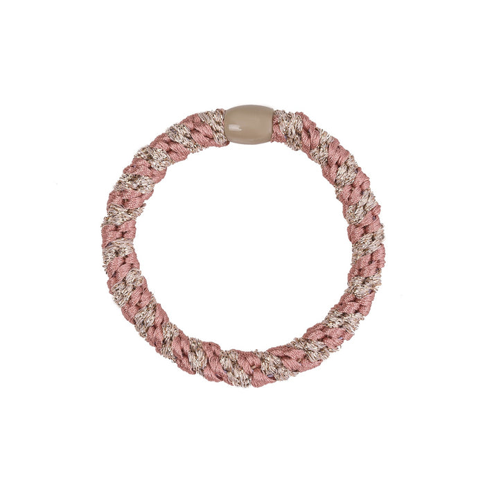 Gummiband - multi warm peach / gold (3 st)