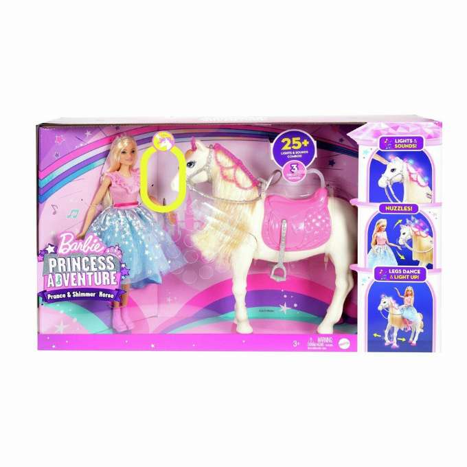 Barbie Princess Adventure docka och Pance and Shimmer häst