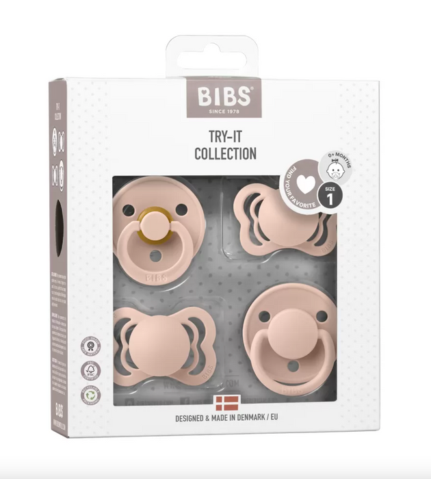 BIBS Try-it-kollektion 4 pk. - Rodna (storlek 1)