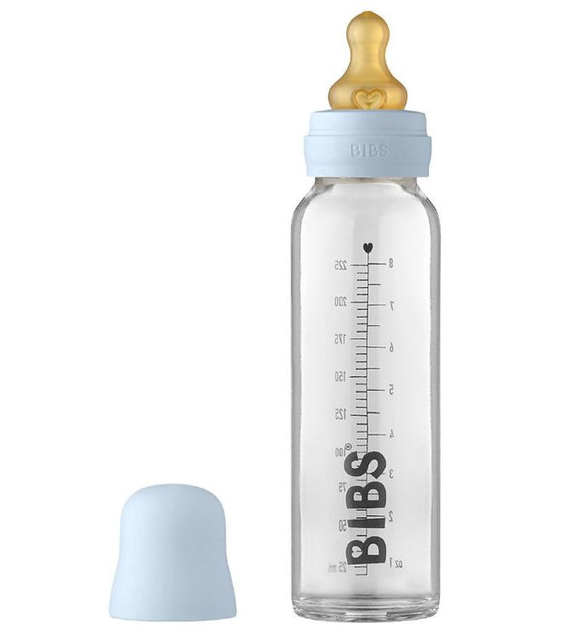 Nappflaska, komplett set - Babyblå (225 ml)