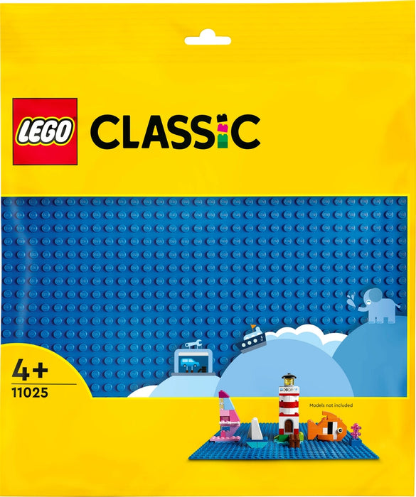 Lego byggskiva - Blå (25 x 25 cm)