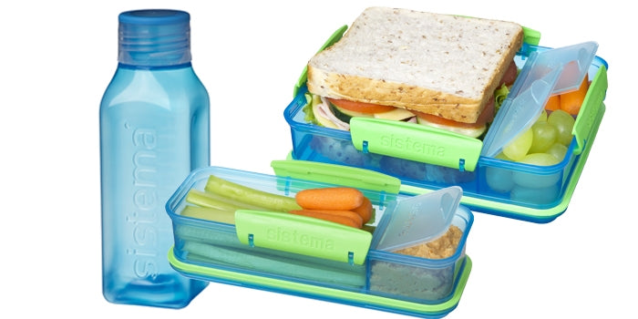 Lunchpaket, 3 förpackningar - Blå