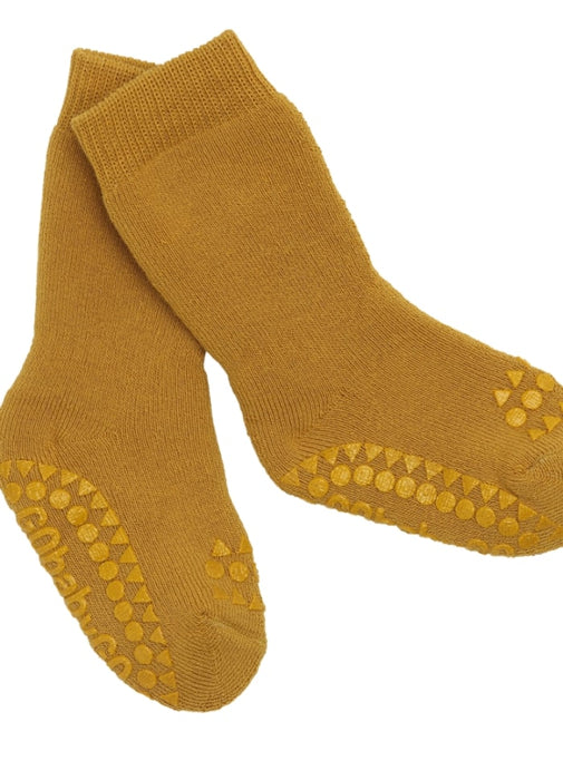 Non-slip sokker, str. 20-22 (1-2 år) - mustard