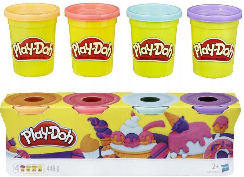 Play-Doh, 4 hinkar - Pastell mix