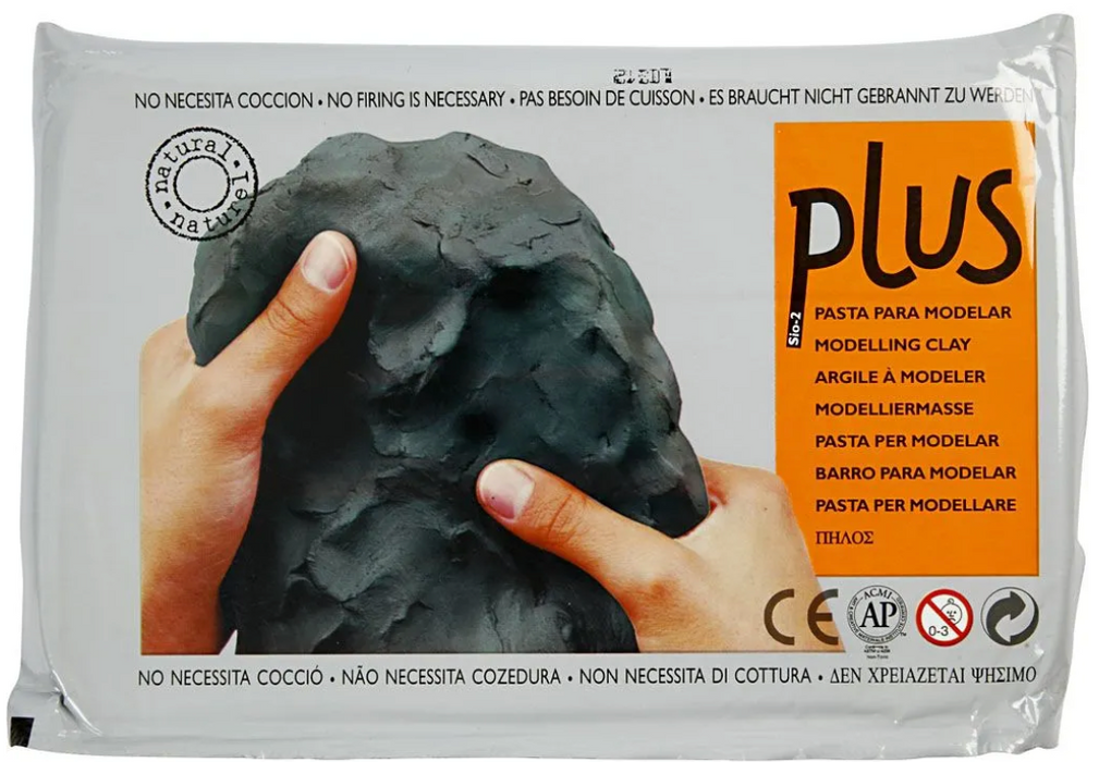 Självhärdande lera - svart (1000 g)