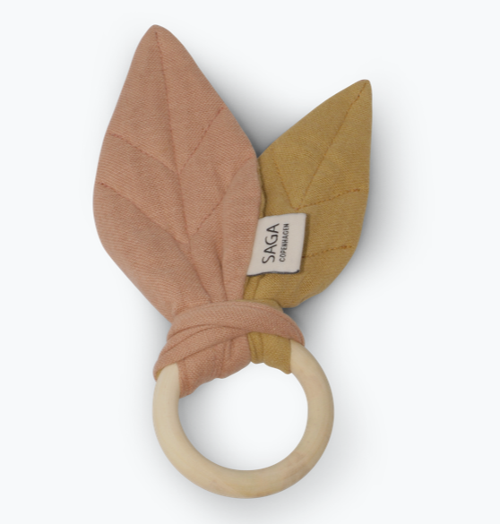 Bitring, dusty coral/mustard