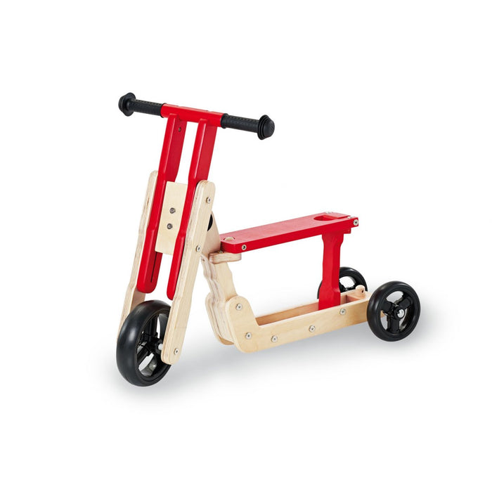 Kombiskoter / trehjuling, Theo - Natur / röd