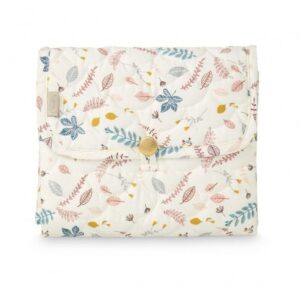 Quiltad skötmatta, pressade blad rose